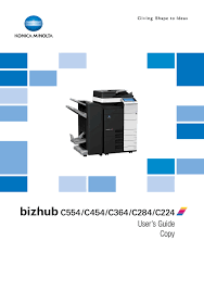 It was checked for updates 126 times by the users of our client application updatestar during the last month. Konica Minolta Bizhub C554 User Manual Pdf Download Manualslib