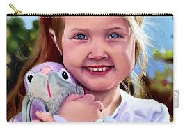 Josie and Buddy Zip Pouch by David Hoque