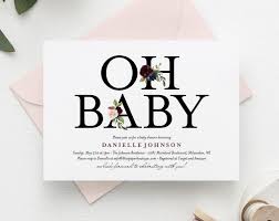 Put those maternity photos or sonograms to good use with photo baby shower invitations! Oh Baby Invitation Baby Shower Invitation Baby Shower Invitation Gir Bliss Paper Boutique