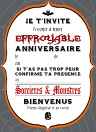 Dodo Et Cath Deux Copines Et Leurs Petits Papiers Halloween Carte Invitation Anniversaire Halloween Carte Invitation Anniversaire Invitation Anniversaire