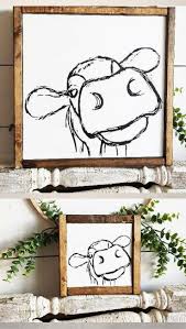 Farmhouse Sign Cow Sign Rustic Sign Farmhouse Farmhouse Decor Living Room Sign Kitchen Decor Modern Farmhouse Cow Face Funny Wall Art Kitchen Decor Modern Art
