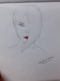 Create unique & inspiring spaces with trending artwork at everyday low prices. Born To Art Simple Pencil Art Girl Face Creative Ideas Facebook