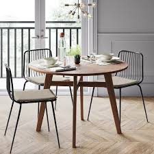 44 Maston Dining Table Round Hazelnut Project 62 Mid Century Modern Dining Room Wire Dining Chairs Round Dining Table