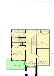 Plan 42841mj 3 Bed Modern House Plan With Upstairs Outdoor Balcony Modern House Plan House Plans Modern Bed