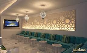 ديكورات مجالس عربية فخمة جبس اضاءة ارضية توزيع الاثات منتدى جدايل Arabic Decor Islamic Decor Home Decor