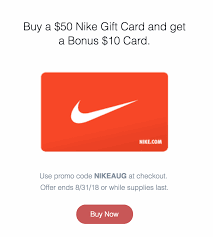 Nike gift cards are available for all its users. Accident Vasculaire Cerebral Pratique Canal Nike Gift Card Promo Code Intervalle Rayonner Veteran