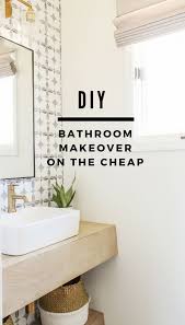 The bathroom is associated with the weekday morning rush, but it doesn't have to be. Diy Budget Friendly Powder Room Redo Boho Chic Bathroom Modern Farmhouse Diy Diy Bathroom Makeover Bathroom Makeover