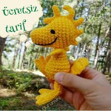 Amigurumi Turkiye Muhabbet Kusu Tarifi Amigurumi Snoopy Woodstock
