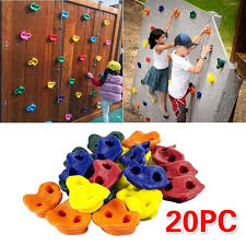 It was during an occasion of a holiday in jakarta where we visited one of the city's indoor gym. 20pc Big Size Plastic Children Kids Diy Rock Climbing Holder Wood Wall Stones Hand Feet Holds Grip Kits Mixed Colors Walmart Com Walmart Com