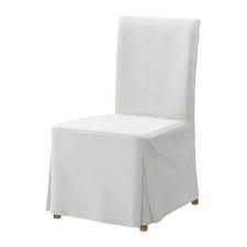 Ikea Henriksdal Blenkinge White 2 Long Skirted Dining Chair Covers 701 546 78 Ikea Contemporary Dining Chair Covers Ikea Chair Upholstered Chairs Ikea