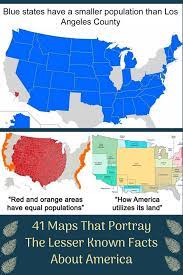 41 Maps That Portray The Lesser Known Facts About America In 2021 Facts About America Map Facts