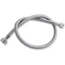 Easyflex Safeflow 1/2 In. F With Efv X 1/2 In. Fip 20 In. L Stainless Steel  Braided Faucet Connector Effc12F12F20V - The Home Depot