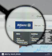Milan Italy August 10 2017 Allianz Website Homepage It