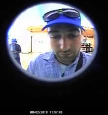 Photos from Bank's Micronesia Mall ATM camera, which the bank believes  captured the suspect in the Aug. 2, 2018 skimming device installation. See  the story at: http://bit.ly/2AMnVyE