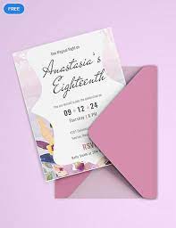 Designing a birthday invitation card requires both skill and passion. Download This Eye Catching Invitation Card With Pastel Designs Perfect For An Upcoming Debut Cel Debut Invitation Marriage Invitation Card Invitation Template