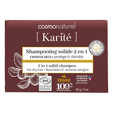 Shampoing Solide 2en1 Cheveux Secs 85g Cosmo Naturel