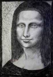 Charcoal and graphite landscape paintings of trees