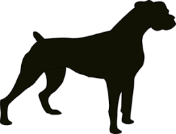 Black And White Boxer Dog Tattoo Ideas Boxer Silhouette Clip Art Boxer Dogs Art Dog Embroidery Designs Boxer Dogs