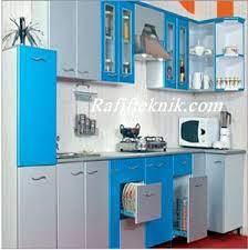 Ruangan kecil tidak akan membuat kalian kesulitasn dalam mendesain dapur. Gambar Kitchen Set Sederhana Rafif Teknik