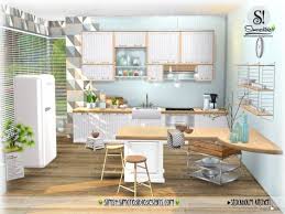 Simcredible Designs Stockholm Kitchen Sims 4 Downloads Sims 4 Design Sims 4 Cc Furniture