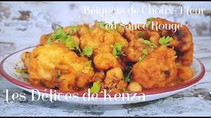 Beignets De Choux Fleur En Sauce Rouge Youtube