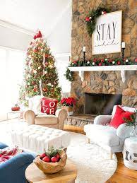 Pin By Jennifer Scarpato On A Christmas Cottage Christmas Decorations Living Room Christmas Room Christmas Home
