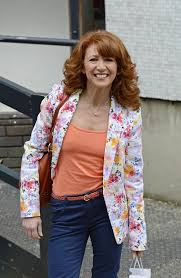 The actress stole the show in this red jumpsuit by nadine merabi and. Bonnie Langford Zimbio