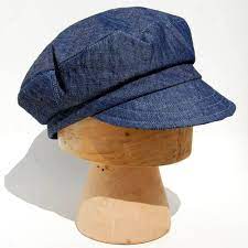 Handmade French Workwear Cap In Indigo Linen By Zuthats Etsy Indigo Linen Newsboy Cap French Cap