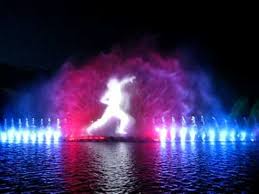 Wroclaw Multimedia Fountain Poland This Is Absolutely Amazing Water Feature Lighting Fountain Lights Water Fountain