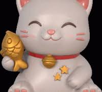 gato de la suerte" 3D Models to Print