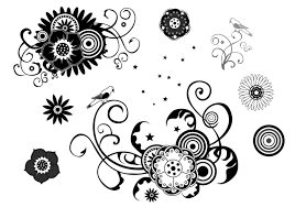 Many people tend to make tillable photoshop patterns from fabric or decorative paper because the design is already made. Floral Swirls And Stars Brush Pack Free Photoshop Brushes At Brusheezy