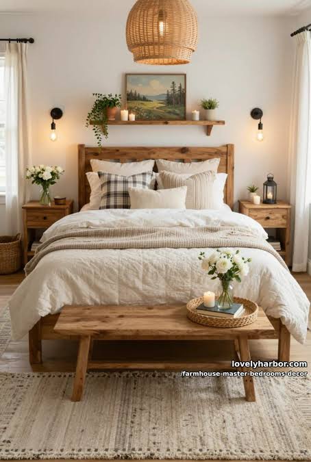 67 Farmhouse Master Bedroom Ideas For A Cozy Space - Lovely Harbor