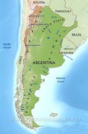 Argentina Physical Map Argentina Map Argentina Map