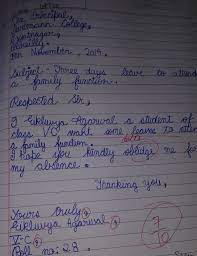 She has been admitted in hospital since last week. 3 Days Leave Application For Brothers Marriage Ceremony Brainly In