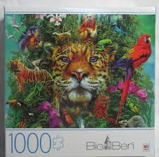 It is a great product for beginners as well. Milton Bradley Big Ben 1000 Piece Jigsaw Puzzle King Of The Jungle Lion Leopard 778988331064 Ebay