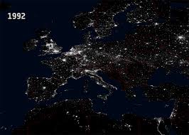Esa Night Lights In Europe