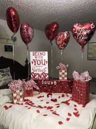 Nowadays chocolate gift for valentine's day are mandatory and also in trend for valentine's week. 42 Stunning Diy Romantic Valentine S Day Decorations Ideas Inspira Spaces Diy Valentines Gifts Birthday Surprise For Girlfriend Surprise For Girlfriend