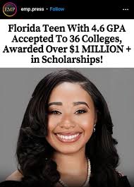 Student earns acceptance to 36 colleges and over $1 million in scholarships