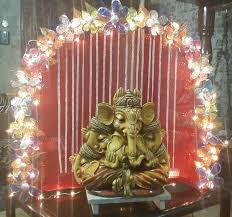 Tour celebrity homes, get inspired by famous interior designers, and explore the world's architectural treasures. Ganesh Chaturthi Decoration Ideas Ganesh Pooja Decor Ganpati Pooja Decoration At Home Simple Ganpati Decoration Decoration For Ganesh Chaturthi