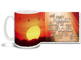 We are certain that our products will spark conversation with others and offer quiet reminders to drink in the serenity of god's glorious grace. Proverbs 16 9 Inspirational 15 Oz Coffee Mug Cuppa