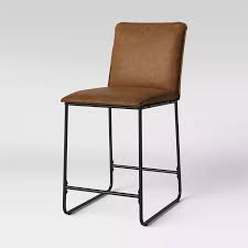 Upholstered Counter Height Barstool With Metal Frame Room Essentials Counter Stools Room Essentials Leather Counter Stools