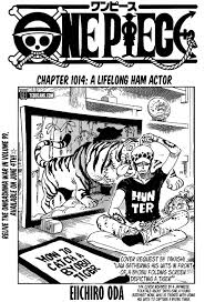 The last member of the big 3 of shonen, this series is still published in shieisha's. One Piece Chapter 1014 One Piece Manga Online