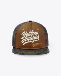 Download Leather Snapback Cap Mockup In Apparel Mockups On Yellow Images Object Mockups