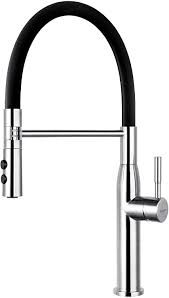 See more ideas about kitchen design, kitchen remodel, kitchen inspirations. Yohom Black Kitchen Faucet With Pull Down Sprayer Stainless Steel Kitchen Sink Faucet High Arc Single Handle With Pull Out Dual Function Sprayer Modern Single Hole Faucet Brushed Finish Amazon Com