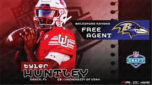 Get familiar with utah qb tyler huntley as derrik klassen dissects the senior's winning effort on the road against washington. Signed Udfa Tyler Huntley Signs With Baltimore Ravens