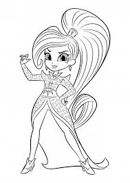 Coloring shimmer and shine princess samira magic games surprises with toy genie. Zeta The Sorceress Coloring Pages Shimmer And Shine Coloring Pages Colorings Cc