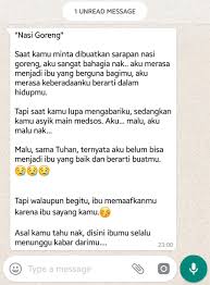 Tukang Skrinsyut S Sc On Twitter Dapat Kiriman Dari Teman Puisi Sederhana Ungkapan Hati Seorang Ibu Judulnya Nasi Goreng Menyapa Ibu 1000 Kali Lbh Baik Dari Twit Motivasi Manapun Gus Nugarislucu Https T Co 2dehj8lnbs