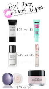 Mocha Fleur Makeup Dupes Drugstore Makeup Dupes Face Primer Dupes
