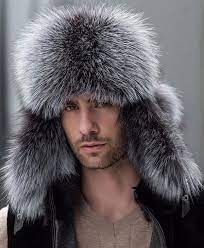 Russian Leather Bomber Leather Hat Men Winter Hats With Earmuffs Trapper Earflap Cap Man Real Raccoon Coins Shopy Fur Hat Men Winter Hats For Men Winter Hats