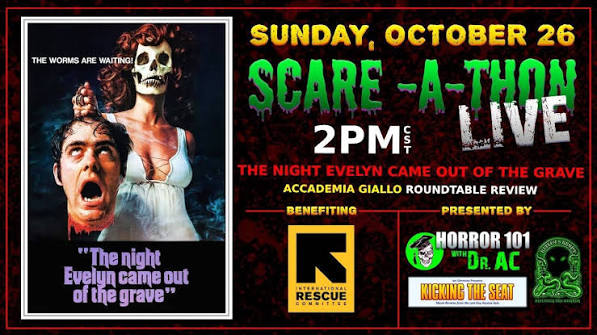 Scare-a-Thon 2025: Accademia Giallo: The Night Evelyn Came Out of the Grave  (1971) - Live Review
